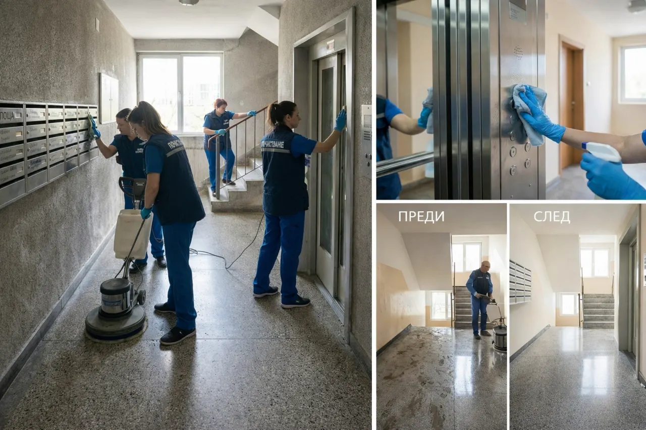 Основно почистване на вход - примерна снимка